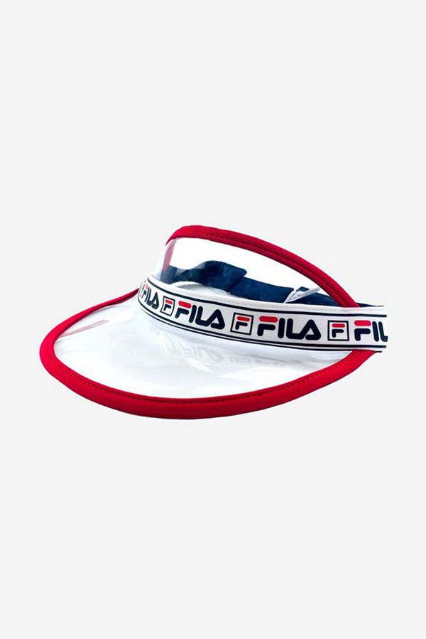 Fila Clear Bill Cap - White/Red,NZ 314-1546